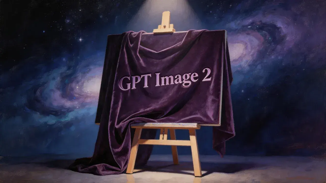 GPT Image 2 — covered easel reveal